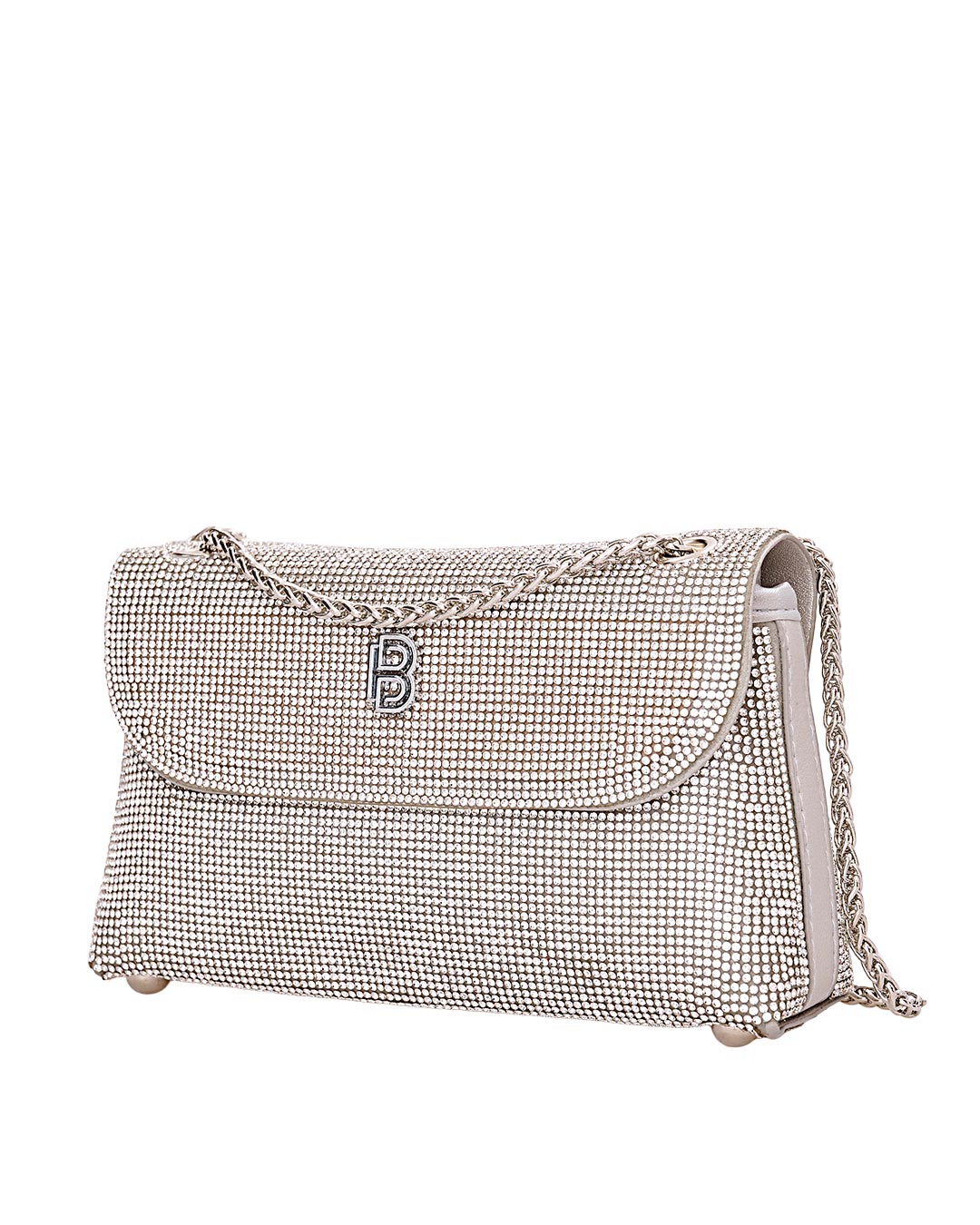 Τσάντα φάκελος clutch CK6022 - Ασημί