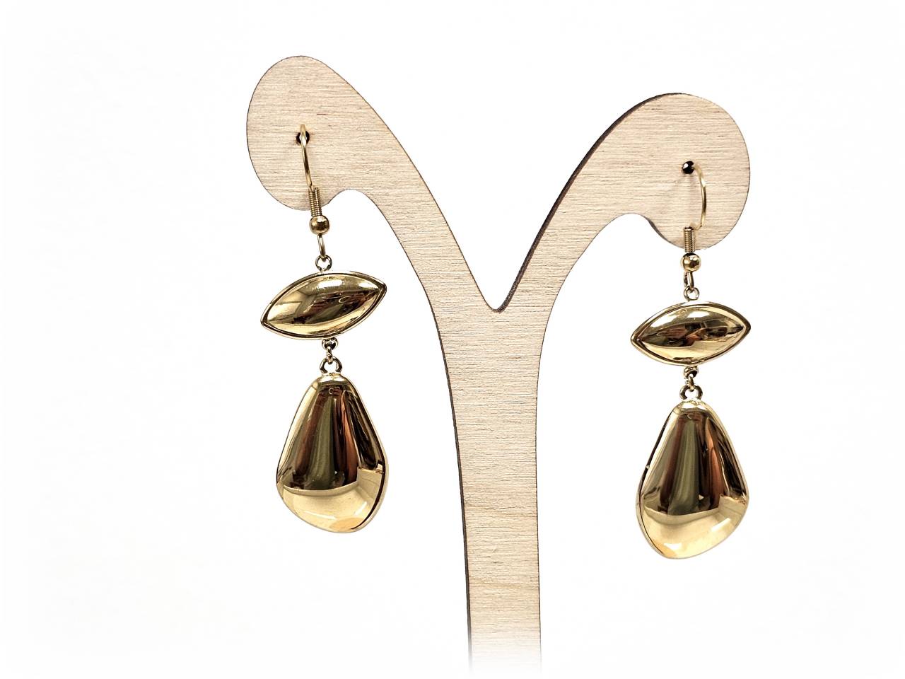 Σκουλαρίκια Ατσάλι Ατσάλι 316L σε χρώμα Χρυσαφί