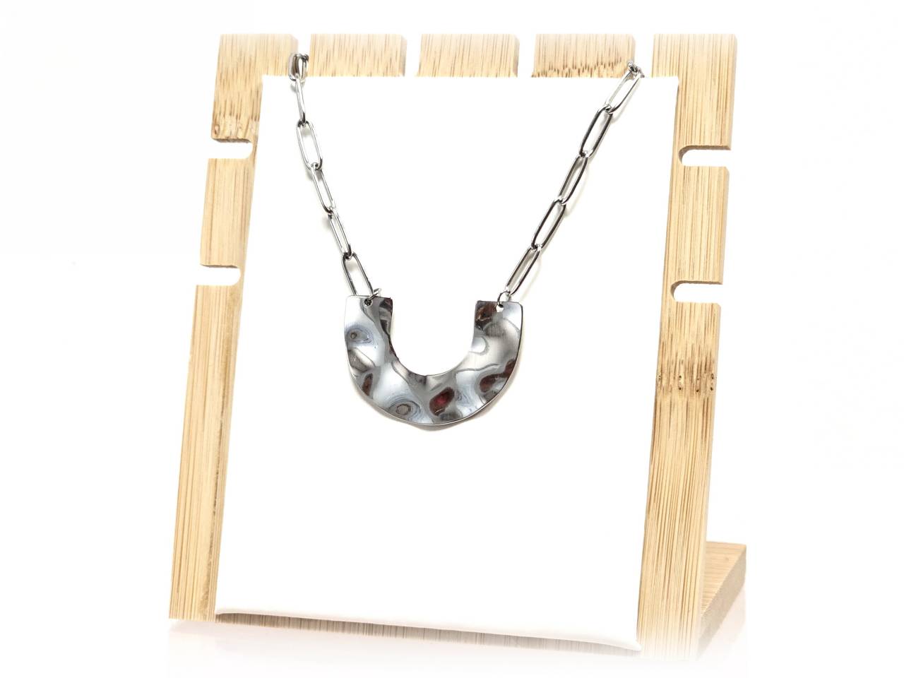 Κολιέ Ατσάλι 316L, αλυσίδα σε χρώμα Ασημί