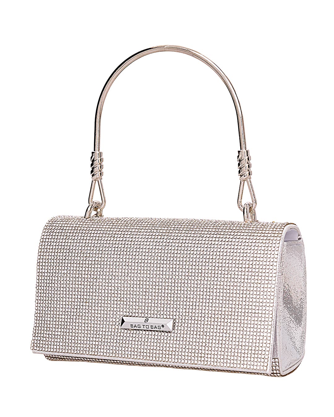 Τσάντα φάκελος clutch CK6027 - Ασημί