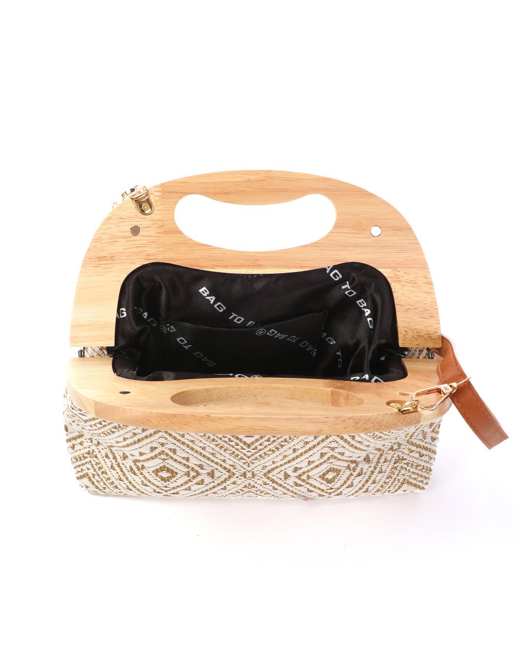 Τσάντα φάκελος clutch JH-2215 - Κάμελ