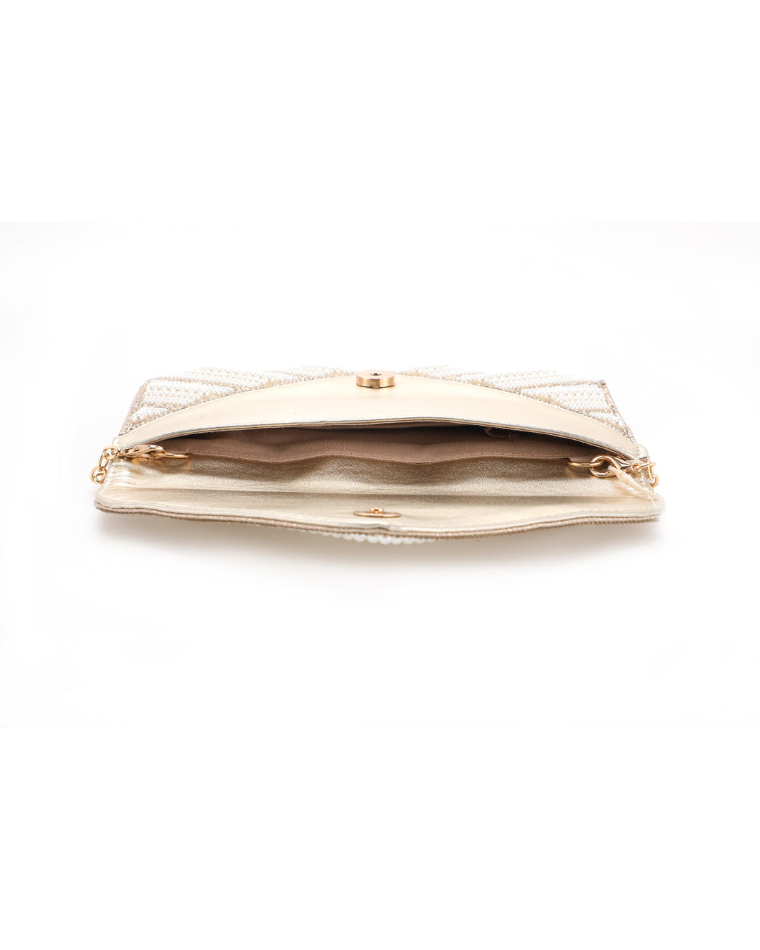 Τσάντα φάκελος clutch MD2433 - Χρυσό