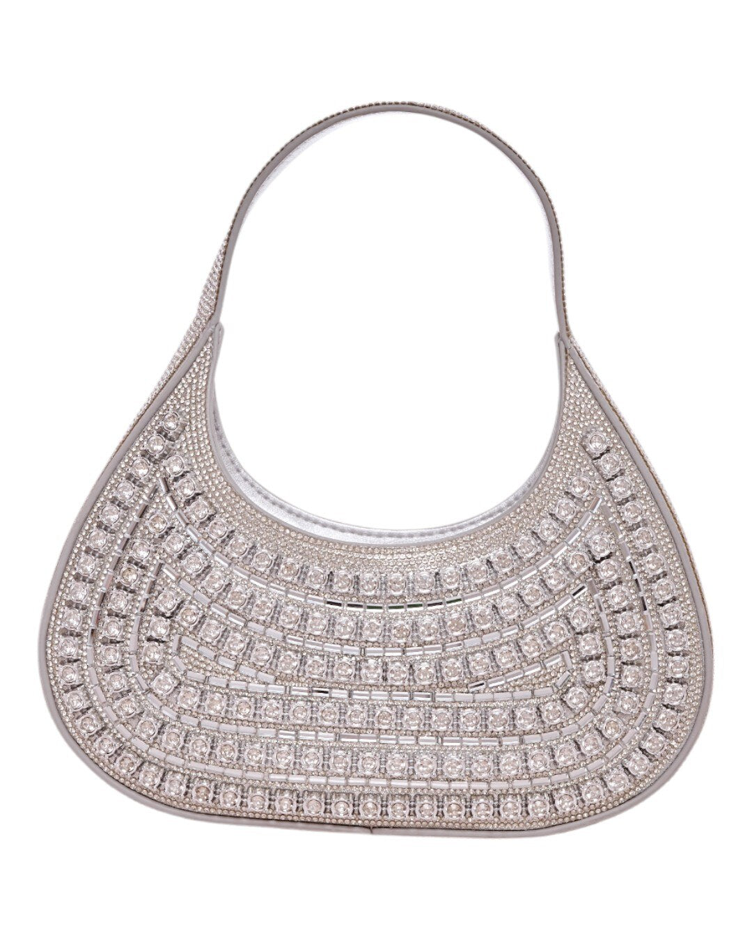Τσάντα φάκελος clutch MD2406 - Ασημί