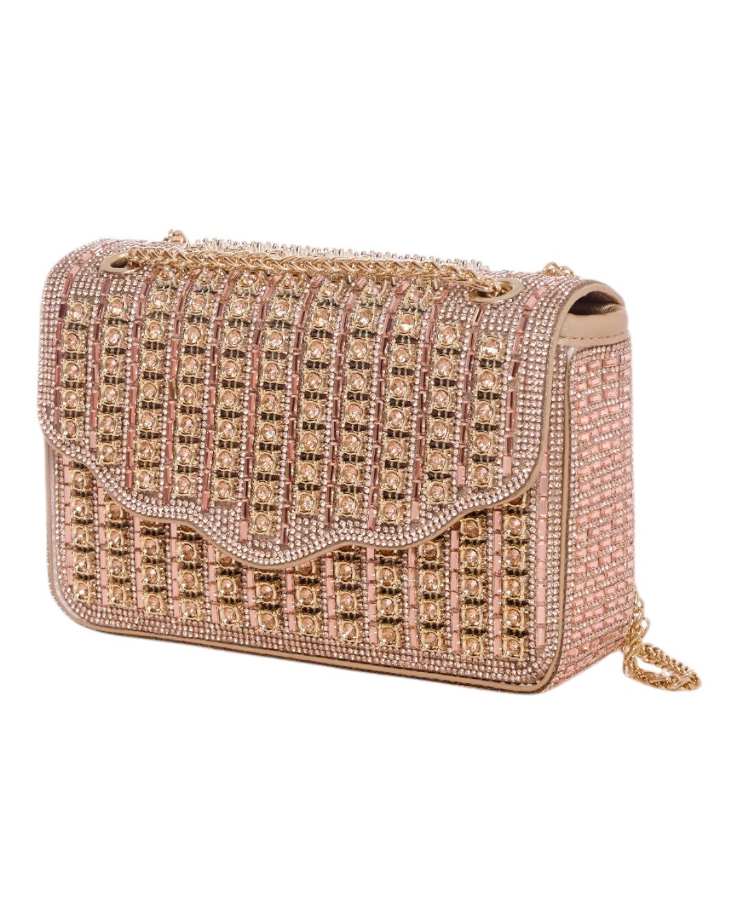 Τσάντα φάκελος clutch MD2405 - Σαμπανιζέ