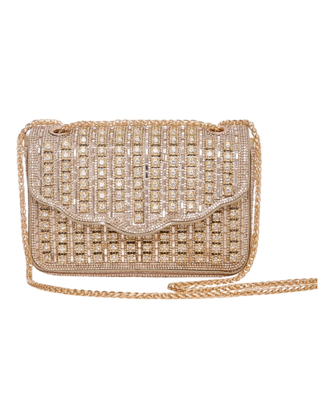 Τσάντα φάκελος clutch MD2405 - Χρυσό