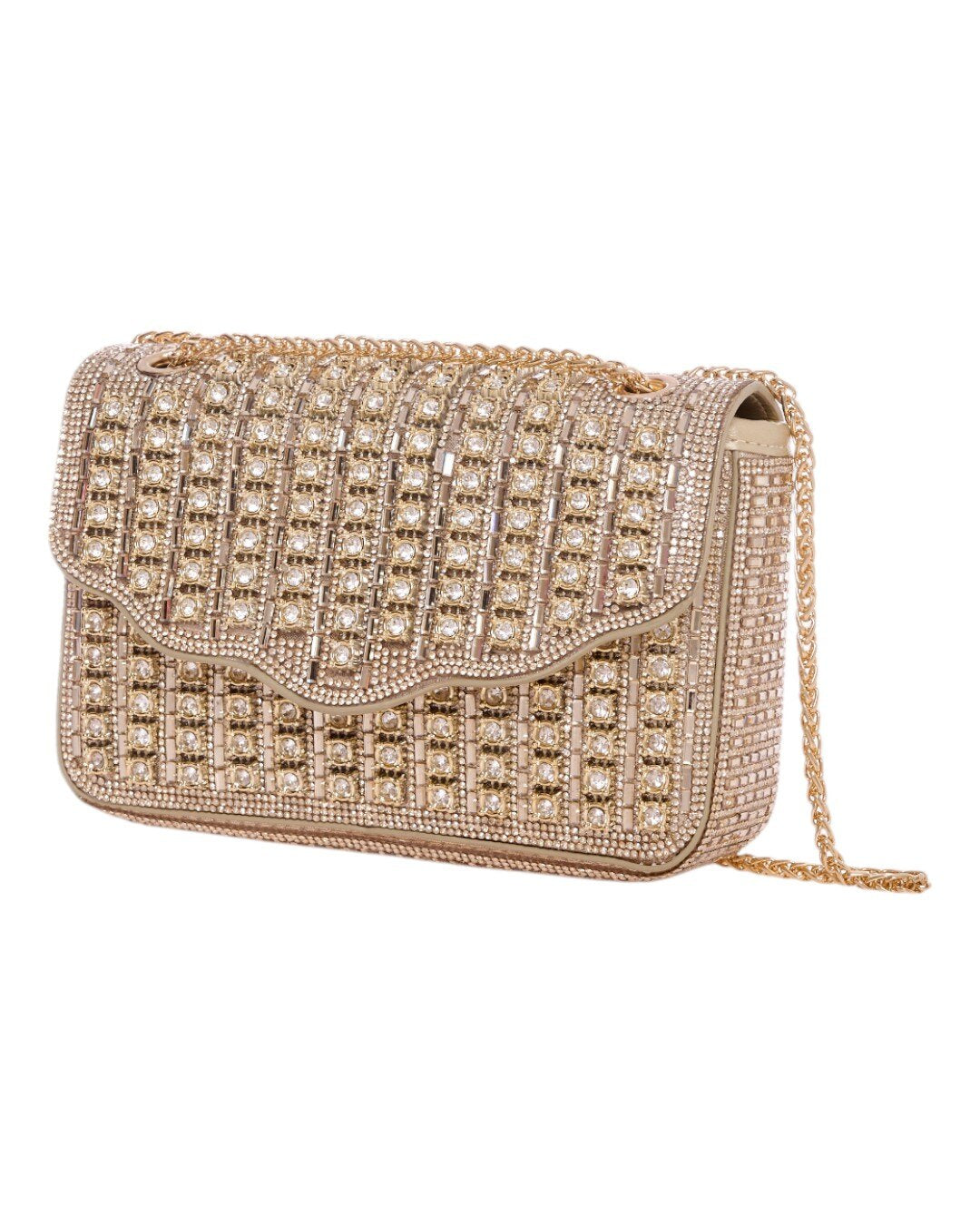Τσάντα φάκελος clutch MD2405 - Χρυσό