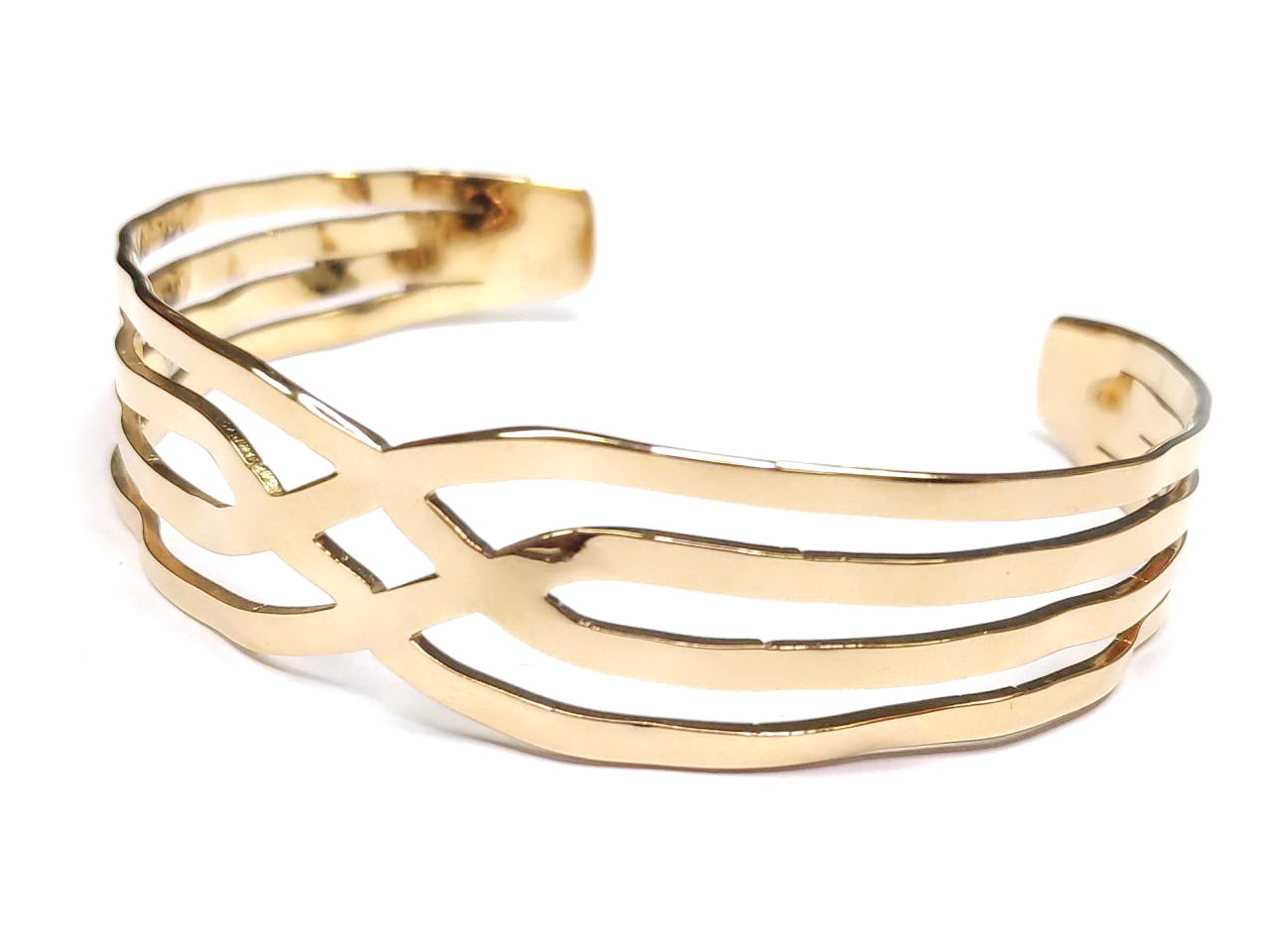 Βραχιόλι Ατσάλι 316L, σταθερό σε χρώμα Χρυσαφί