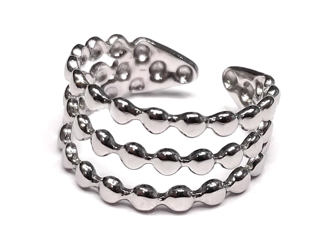 Δαχτυλίδι Ατσάλι 316L σε χρώμα Ασημί