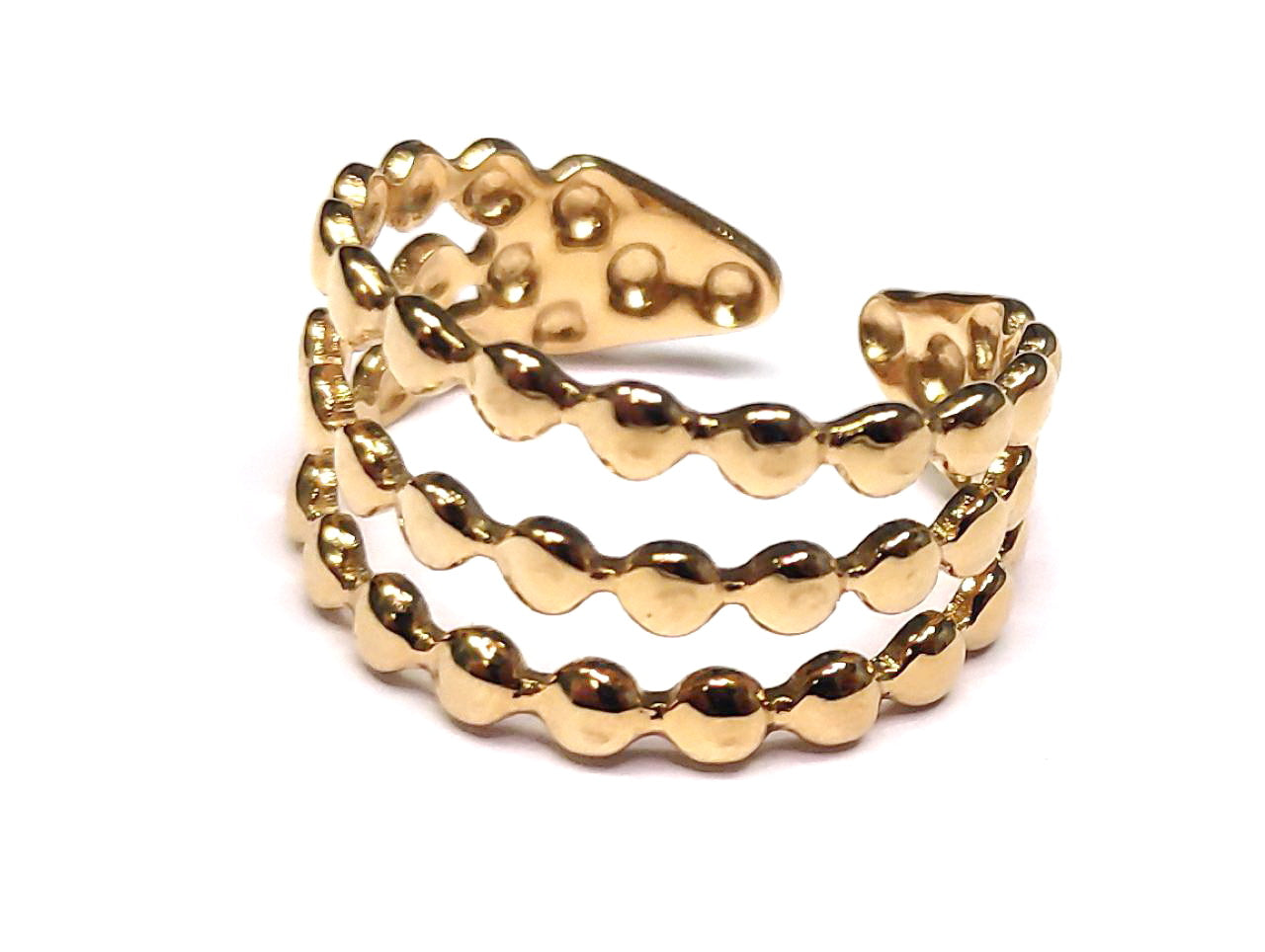 Δαχτυλίδι Ατσάλι 316L σε χρώμα Χρυσαφί