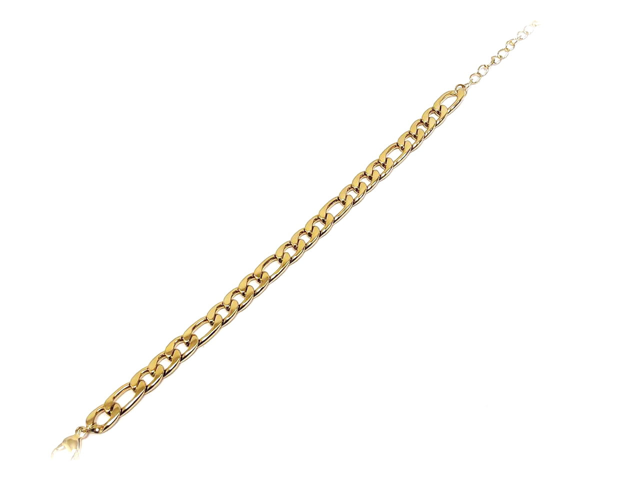 Βραχιόλι Ατσάλι 316L, αλυσίδα σε χρώμα Χρυσαφί, Μήκος 18cm