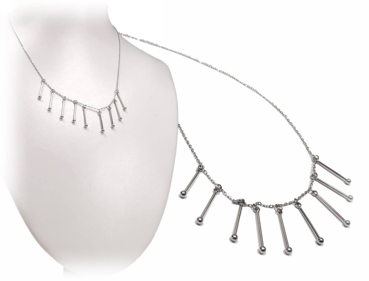 Κολιέ Ατσάλι 316L, αλυσίδα σε χρώμα Ασημί