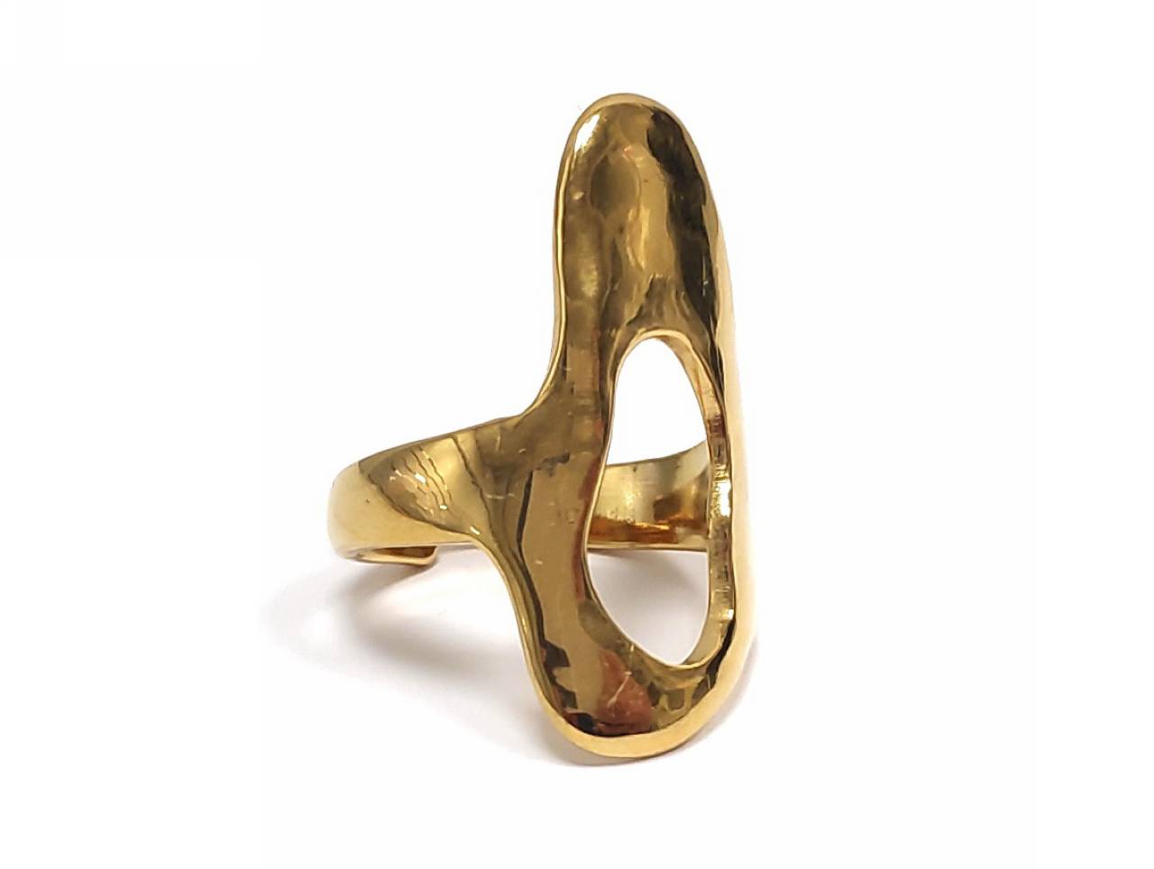 Γυναικείο Χρυσό Δαχτυλίδι με Μοντέρνο Γεωμετρικό Σχέδιο | 2412-016X