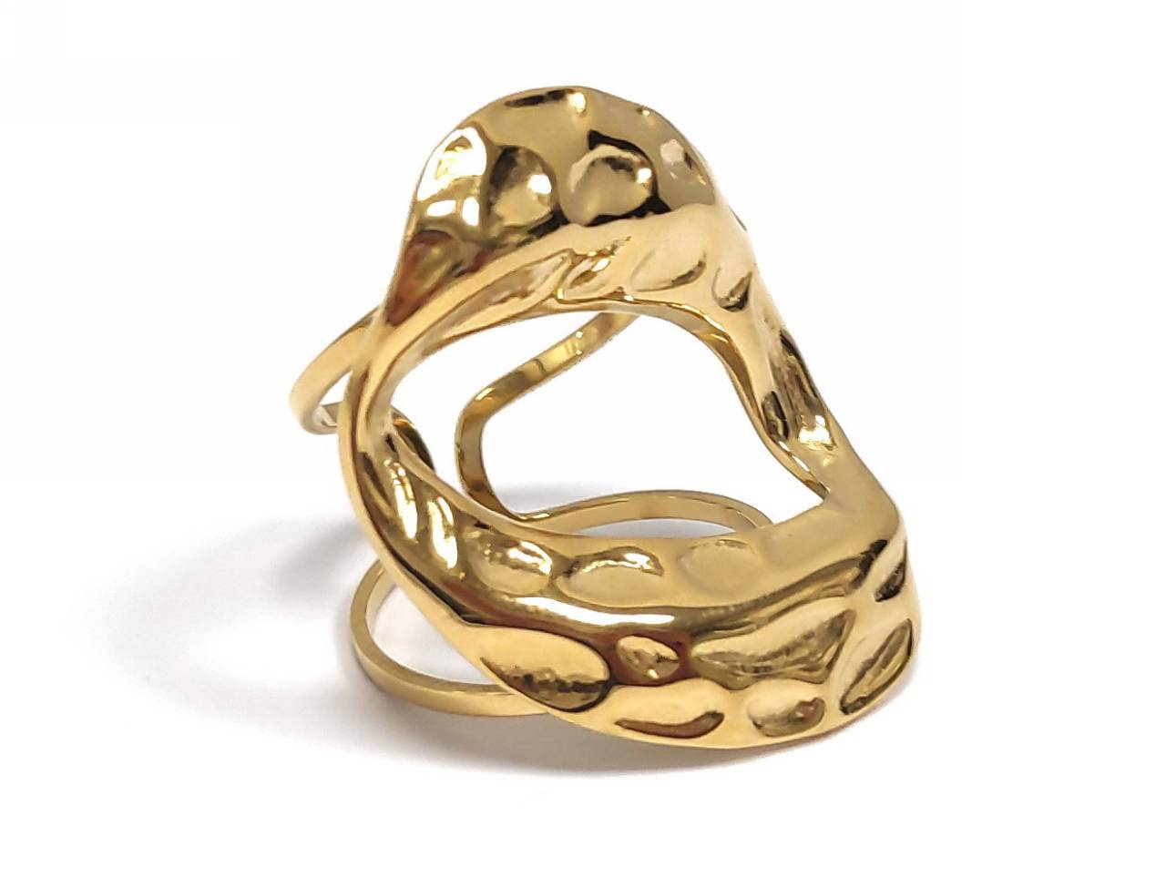 Γυναικείο Χρυσό Δαχτυλίδι με Μοντέρνο Αφηρημένο Σχέδιο | 2412-018X