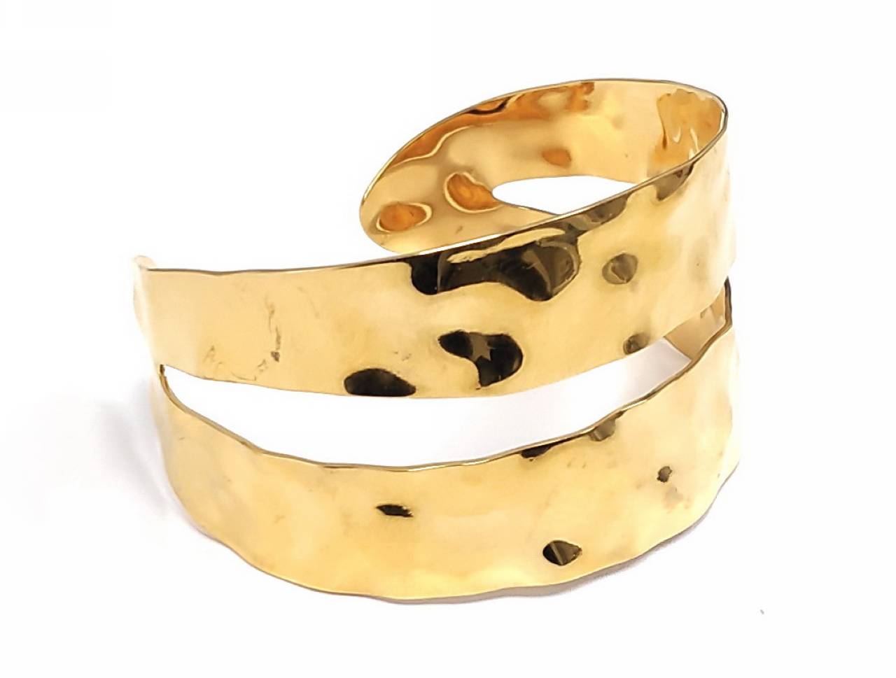 Κομψό Γυναικείο Βραχιόλι Χεριού με Μαρμάρινο Μοτίβο και Χρυσή Απόχρωση | 2412-208X