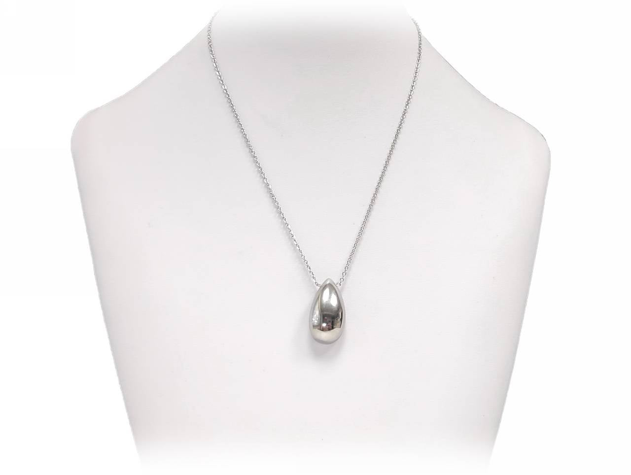 Κολιέ με Μενταγιόν Σταγόνα Ανακλαστικό Μεταλλικό Σχέδιο - Κομψή Αλυσίδα | 2412-506A