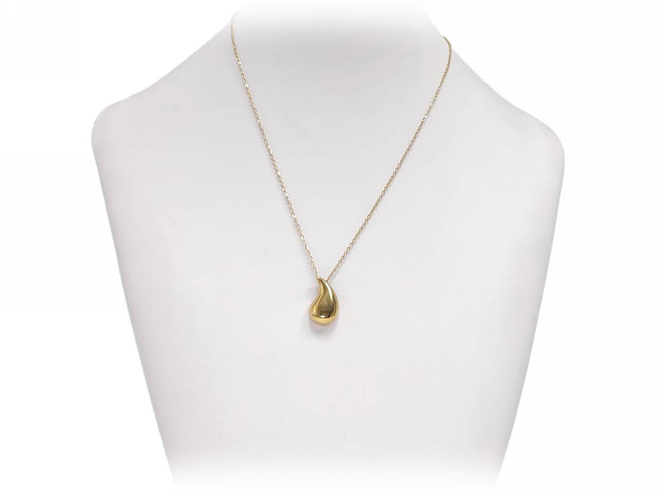 Κολιέ Γυναικείο Χρυσό με Μενταγιόν Σταγόνα Λείας Επιφάνειας | 2412-507X
