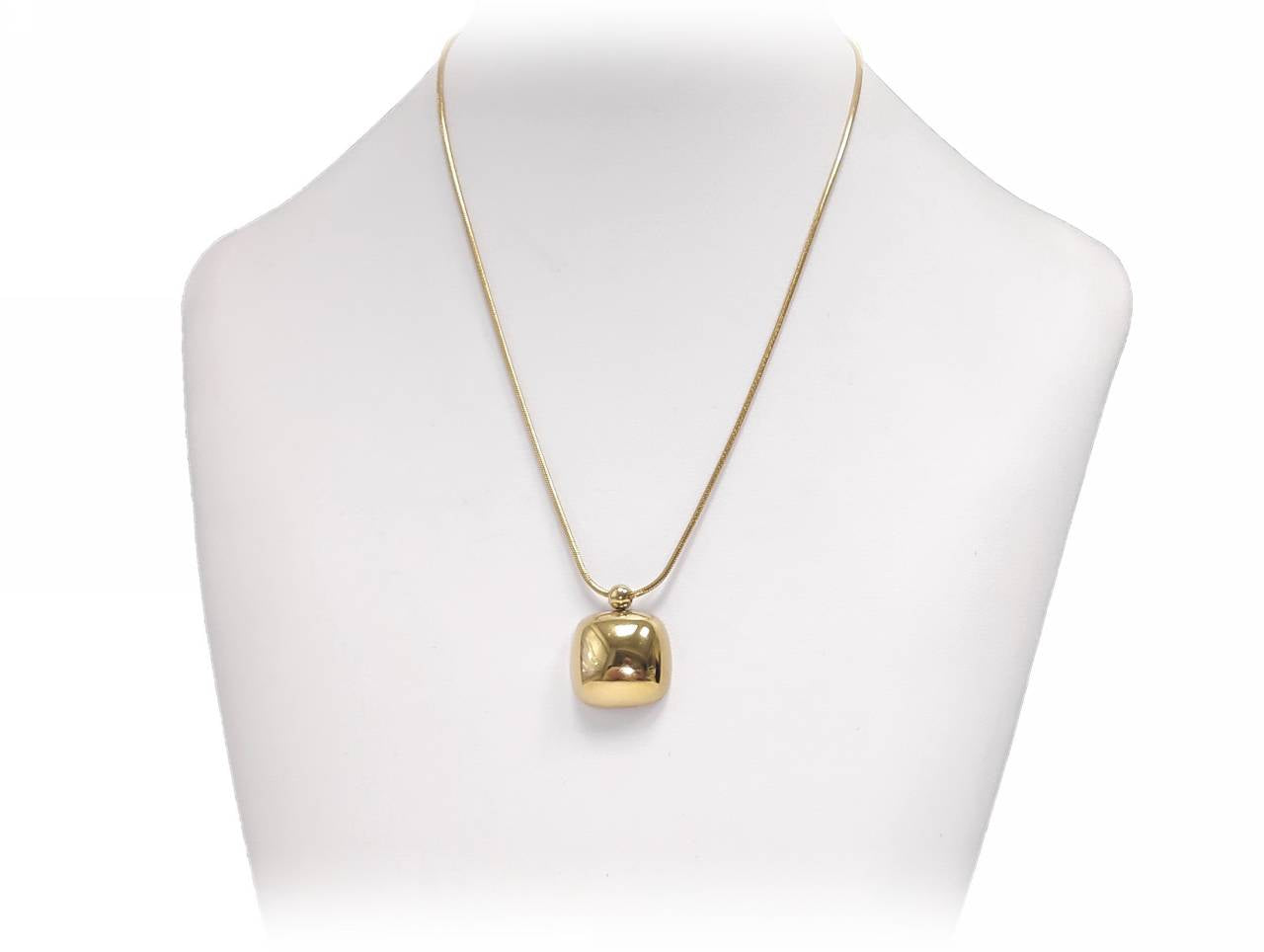 Κολιέ με Ημισφαιρικό Μενταγιόν σε Χρυσό Χρώμα | 2412-512X