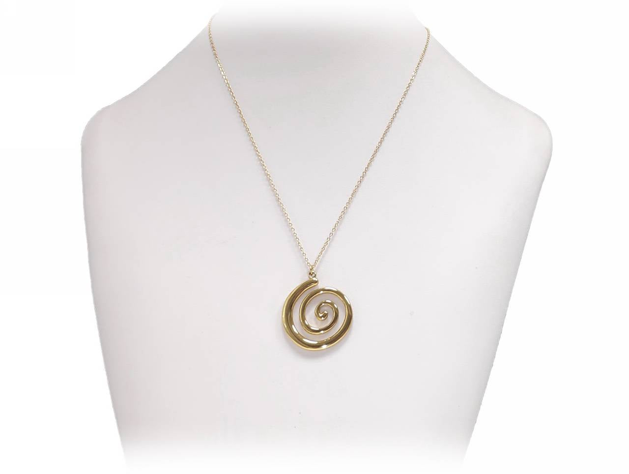 Κολιέ Γυναικείο με Επίχρυσο Μενταγιόν Σπείρα - Κομψή Λεπτή Αλυσίδα | 2412-528X
