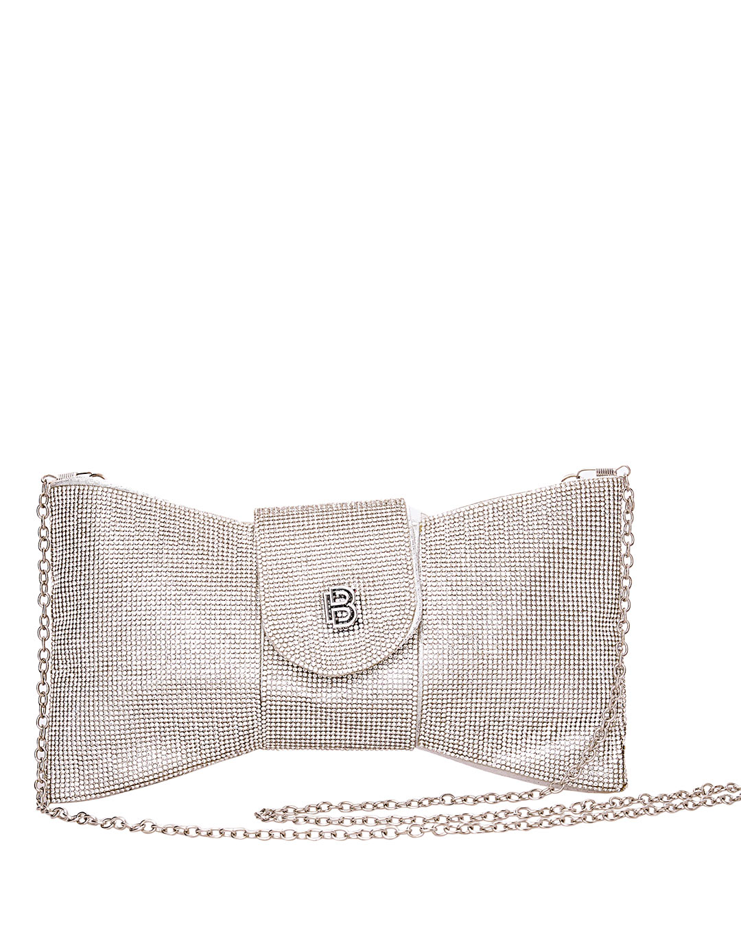 Τσάντα φάκελος clutch CK6023 - Ασημί