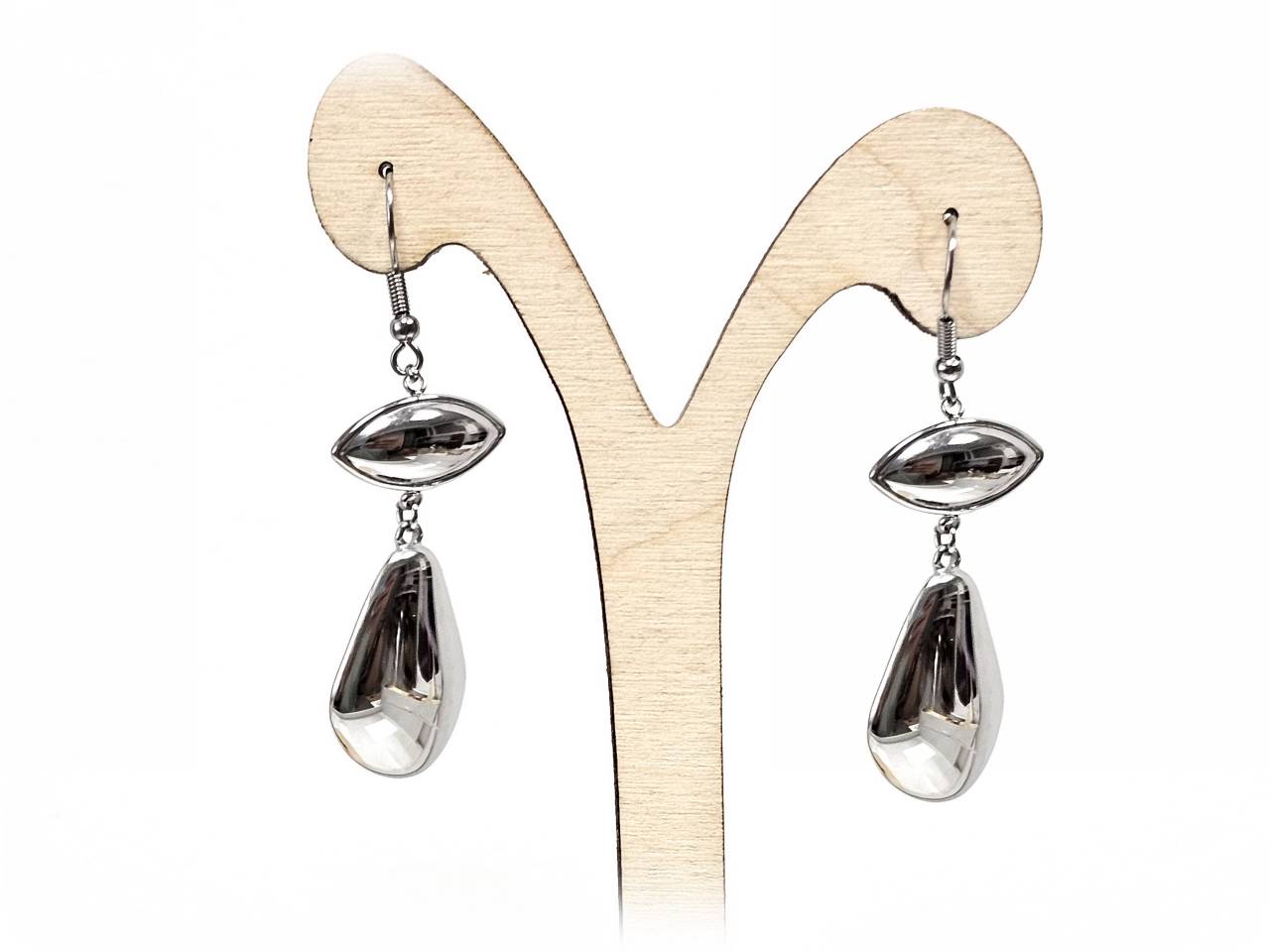 Σκουλαρίκια Ατσάλι Ατσάλι 316L σε χρώμα Ασημί