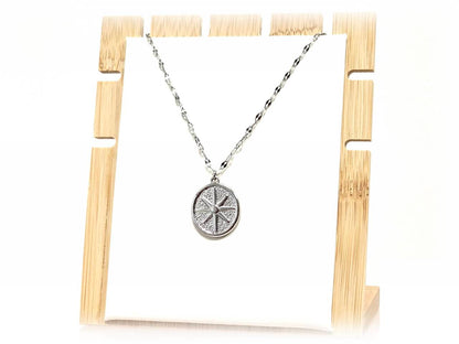 Κολιέ Ατσάλι 316L, αλυσίδα σε χρώμα Ασημί