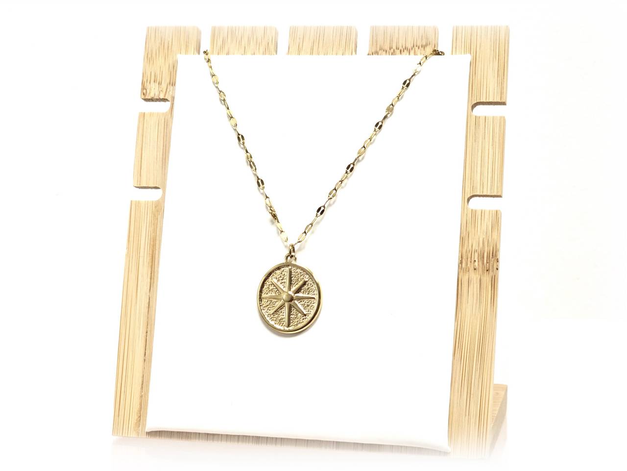 Κολιέ Ατσάλι 316L, αλυσίδα σε χρώμα Χρυσαφί