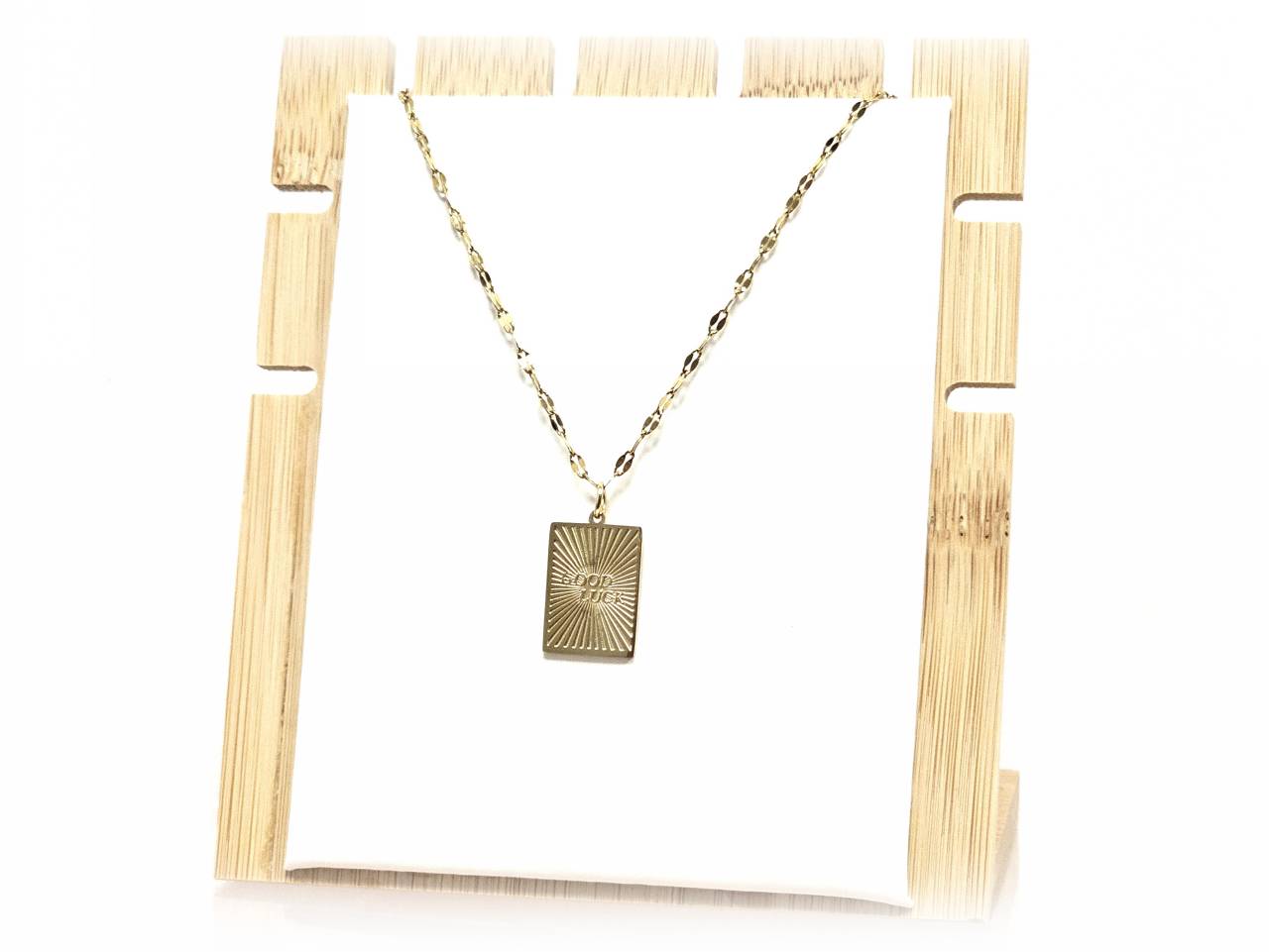 Κολιέ Ατσάλι 316L, αλυσίδα σε χρώμα Χρυσαφί