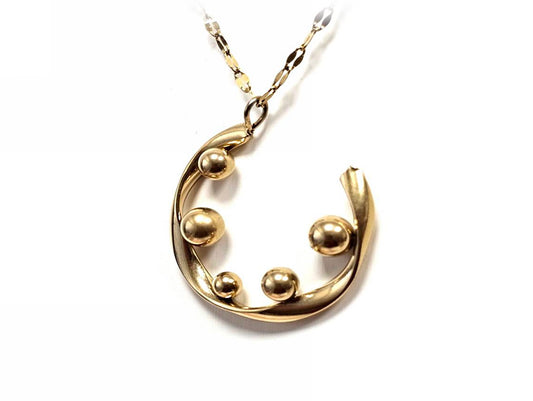 Κολιέ Ατσάλι 316L, αλυσίδα σε χρώμα Χρυσαφί