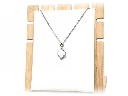 Κολιέ Ατσάλι 316L, αλυσίδα με σταυρό σε χρώμα Ασημί