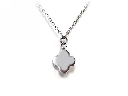 Κολιέ Ατσάλι 316L, αλυσίδα με σταυρό σε χρώμα Ασημί