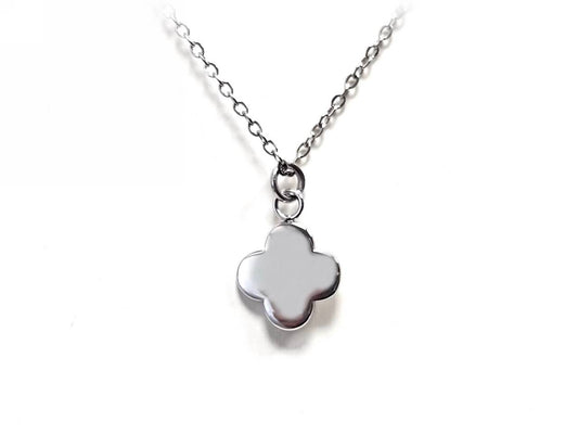 Κολιέ Ατσάλι 316L, αλυσίδα με σταυρό σε χρώμα Ασημί