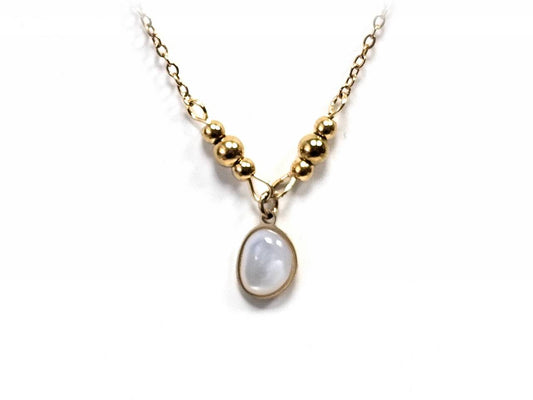 Κολιέ Ατσάλι 316L, αλυσίδα με φίλντισι σε χρώμα Χρυσαφί