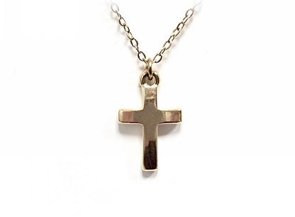 Κολιέ Ατσάλι 316L, αλυσίδα με σταυρό σε χρώμα Χρυσαφί